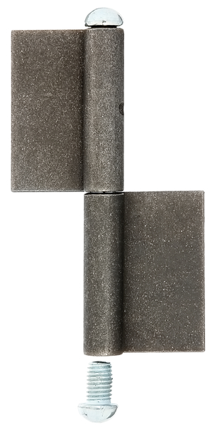 Cerniera per cancelli metallici modello KO4, Materiale: acciaio grezzo, da saldare, altezza: 120 mm, 30 mm, diametro: 9 mm, 60 mm, Spessore del materiale: 3,00 mm
