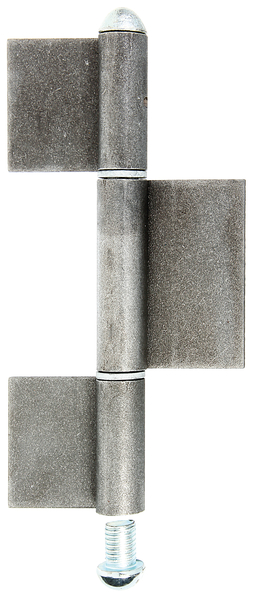 Konstruktionsband, dreiteilig, Typ KO8, Material: Stahl roh, zum Anschweißen, Höhe: 240 mm, Breite Band: 50 mm, Durchmesser: 16 mm, Höhe Band: 70 mm, Höhe Band: 100 mm, Materialstärke: 5,00 mm