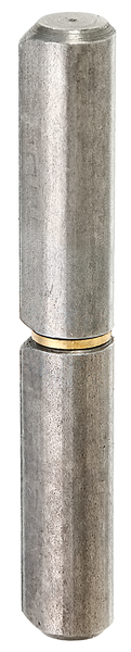 Anschweißrolle, zweiteilig, Material: Stahl roh, zum Anschweißen, Durchmesser: 10 mm, Außen-Ø inkl. Spitze: 12 mm, Stift-Ø: 6 mm, Höhe: 60 mm