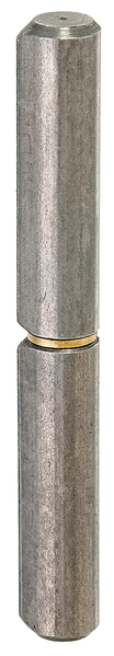 Anschweißrolle, zweiteilig, Material: Stahl roh, zum Anschweißen, Durchmesser: 12 mm, Außen-Ø inkl. Spitze: 14 mm, Stift-Ø: 7 mm, Höhe: 80 mm