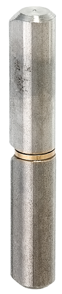 Cardine a saldare, due pezzi, Materiale: acciaio grezzo, da saldare, diametro: 14 mm, 16 mm, Perno-Ø: 8 mm, altezza: 100 mm