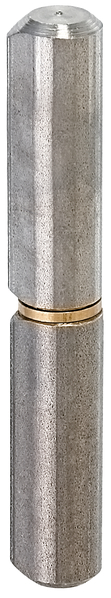 Cardine a saldare, due pezzi, Materiale: acciaio grezzo, da saldare, diametro: 16 mm, 18 mm, Perno-Ø: 9 mm, altezza: 120 mm