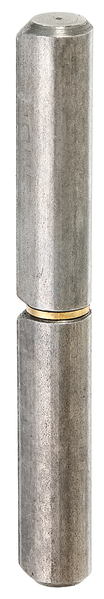 Anschweißrolle, zweiteilig, Material: Stahl roh, zum Anschweißen, Durchmesser: 16 mm, Außen-Ø inkl. Spitze: 18 mm, Stift-Ø: 9 mm, Höhe: 140 mm