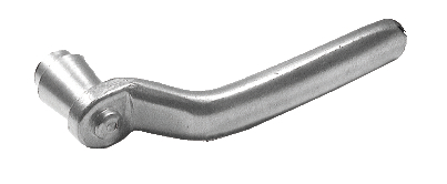 Maniglia, utilizzabile a destra e sinistra, Materiale: acciaio grezzo, superficie: zincata, laccata a fuoco grigio argento, distanza: 45 mm, larghezza: 120 mm