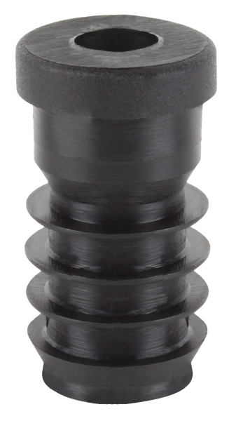 Threaded plug, Material: plastic, colour: black, Contents per PU: 4 Piece, Diameter: 20 mm, Thread: M8, Retail packaged