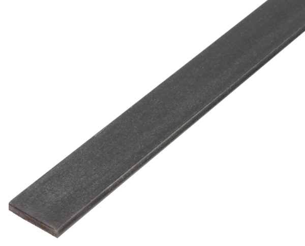 Flat bar, Material: raw steel, hot rolled, Width: 20 mm, Material thickness: 4 mm, Length: 2000 mm