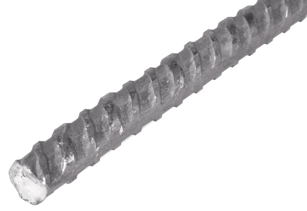 Tige bétonnée en acier strié, Matériau: Acier brut, laminé à chaud, à couler dans le béton, Diamètre: 12 mm, Longueur: 1000 mm