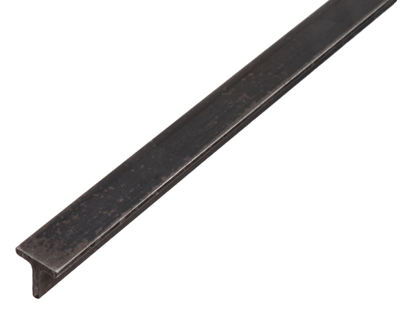 T profile, Material: raw steel, hot rolled, Width: 25 mm, Height: 25 mm, Material thickness: 3.5 mm, Length: 2000 mm