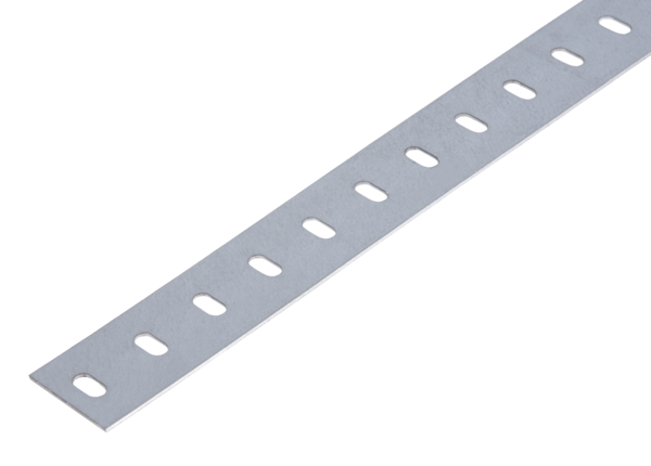Conceptor® Flachstange, gelocht, Material: Stahl roh, Oberfläche: sendzimirverzinkt, Breite: 35 mm, Materialstärke: 1,5 mm, Länge: 1000 mm