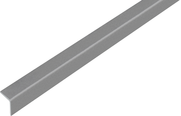 Winkelprofil, selbstklebend, Material: PVC-U, Farbe: grau metallic, Breite: 20 mm, Höhe: 20 mm, Materialstärke: 1,5 mm, Ausführung: gleichschenklig, selbstklebend, Länge: 1000 mm
