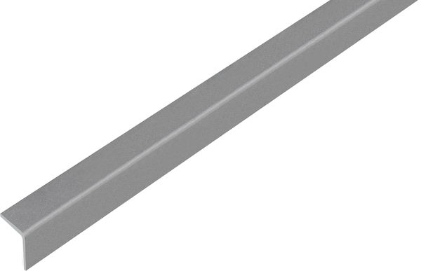 Winkelprofil, selbstklebend, Material: PVC-U, Farbe: grau metallic, Breite: 20 mm, Höhe: 20 mm, Materialstärke: 1,5 mm, Ausführung: gleichschenklig, selbstklebend, Länge: 2600 mm