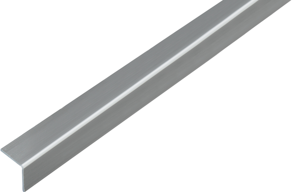 Winkelprofil, selbstklebend, Material: PVC-U, Farbe: Edelstahloptik, Breite: 20 mm, Höhe: 20 mm, Materialstärke: 1,5 mm, Ausführung: gleichschenklig, selbstklebend, Länge: 1000 mm