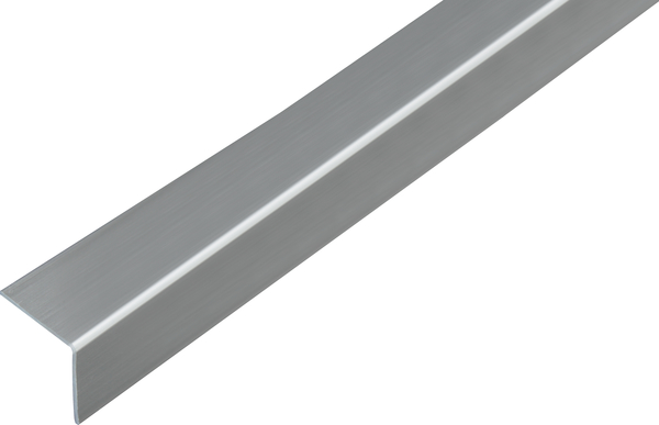 Winkelprofil, selbstklebend, Material: PVC-U, Farbe: Edelstahloptik, Breite: 30 mm, Höhe: 30 mm, Materialstärke: 1,5 mm, Ausführung: gleichschenklig, selbstklebend, Länge: 1000 mm