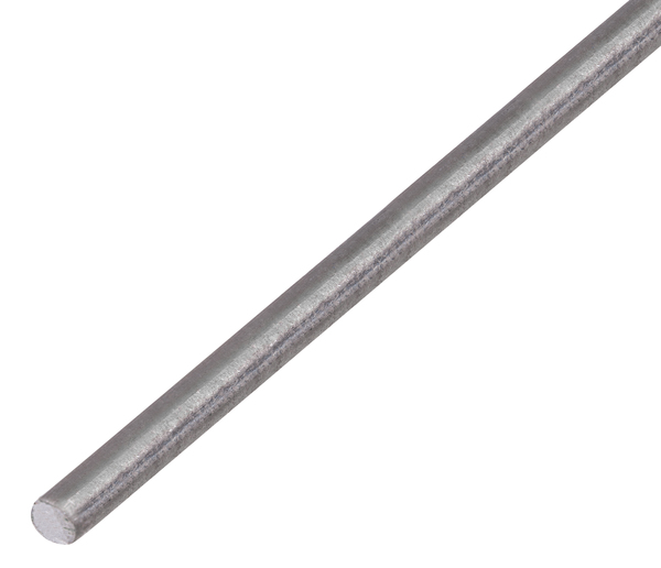Barra tonda, Materiale: acciaio grezzo, estruso, diametro: 4 mm, Lunghezza: 1000 mm
