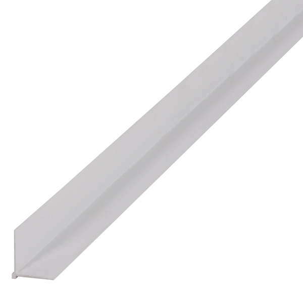 Listón de esquina de papel pintado, Material: PVC-U, color: blanco, Anchura: 20 mm, Altura: 20 mm, Longitud: 2600 mm, Espesura del material: 1,00 mm