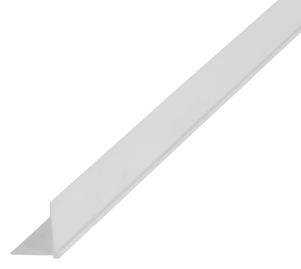Listón de esquina de papel pintado, Material: PVC-U, color: blanco, Anchura: 20 mm, Altura: 20 mm, Longitud: 2600 mm, Espesura del material: 1,00 mm