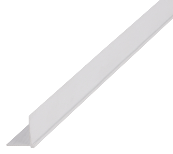 Profilo ad angolo per carta da parati, Materiale: PVC-U, colore bianco, larghezza: 20 mm, altezza: 20 mm, Lunghezza: 2600 mm, Spessore del materiale: 1,00 mm