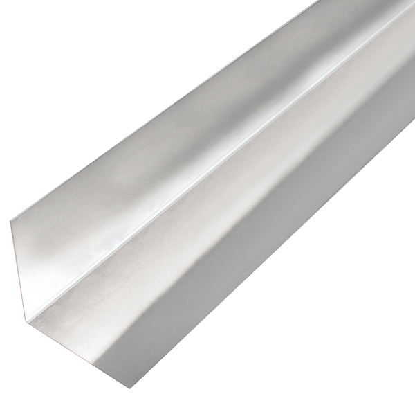 Smooth sheet, angled, L-shape, Material: Aluminium, Surface: untreated, Width: 50 mm, Height: 50 mm, Length: 2000 mm, Distortion: 90 °, Material thickness: 0.50 mm