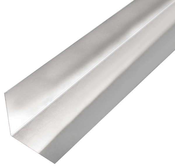 Smooth sheet, angled, L-shape, Material: Aluminium, Surface: untreated, Width: 50 mm, Height: 50 mm, Length: 1000 mm, Distortion: 90 °, Material thickness: 0.50 mm