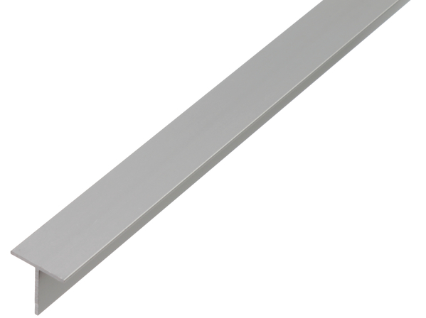 Profilo BA a T, Materiale: alluminio, superficie: naturale, larghezza: 35 mm, altezza: 35 mm, Spessore del materiale: 3 mm, Lunghezza: 1000 mm