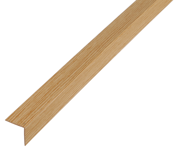 Angle profile, Material: PVC-U, colour: decorative oak, Width: 20 mm, Height: 20 mm, Material thickness: 1.5 mm, Type: equal sided, Length: 2600 mm