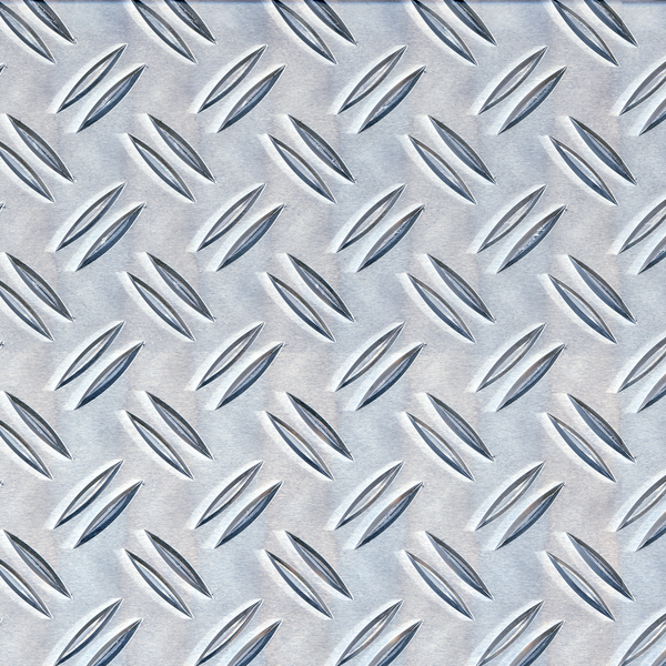Textured sheet, checker plate surface