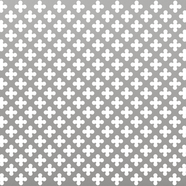 Lamiera forata, perforazione incrociata, Materiale: alluminio, superficie: anodizzata argento, Lunghezza: 500 mm, Larghezza: 250 mm, Spessore del materiale: 1,00 mm