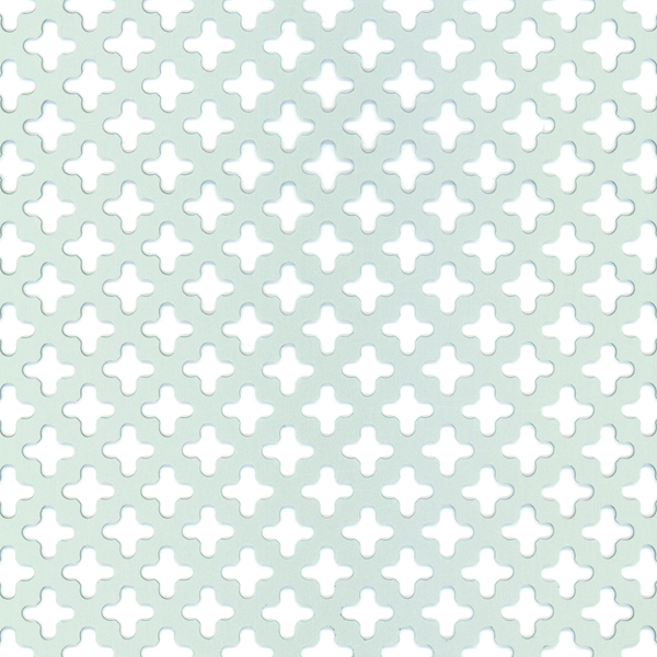 Lochblech, Lochung: Kreuzloch, Material: Aluminium, Oberfläche: silberfarbig eloxiert, Länge: 500 mm, Breite: 250 mm, Materialstärke: 1,00 mm