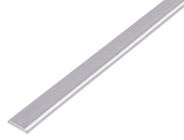 BA-Cover profile with rounded edges, Material: Aluminium, Surface: untreated, Width: 19 mm, Height: 4 mm, Length: 1000 mm