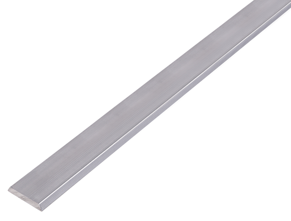Profil BA końcowy z zaokrąglonymi krawędziami, materiał: aluminium, powierzchnia: surowa, Szerokość: 24 mm, Wysokość: 4 mm, Długość: 1000 mm