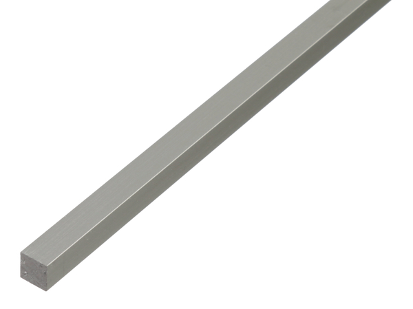 Barra BA quadra, Materiale: alluminio, superficie: naturale, larghezza: 10 mm, altezza: 10 mm, Lunghezza: 1000 mm