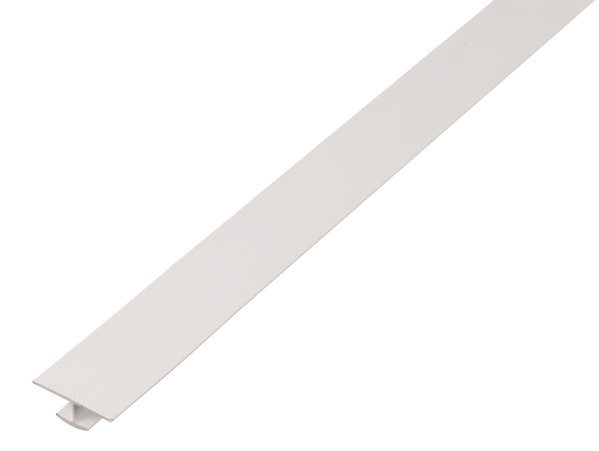 Profilo a H, Materiale: PVC-U, colore bianco, 25 mm, altezza: 4 mm, 12 mm, Spessore del materiale: 1 mm, Lunghezza: 2600 mm