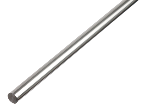 Profilé rond plein, Matériau: Aluminium, Finition: brute, Diamètre: 8 mm, Longueur: 2600 mm