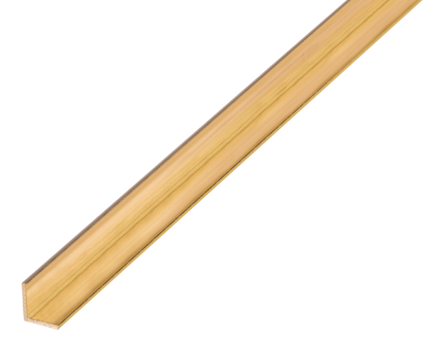 Angle profile, Material: brass, Width: 6 mm, Height: 6 mm, Material thickness: 0.8 mm, Type: equal sided, Length: 1000 mm
