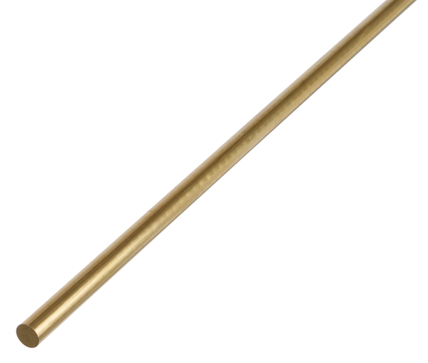 Round bar, Material: brass, Diameter: 6 mm, Length: 1000 mm