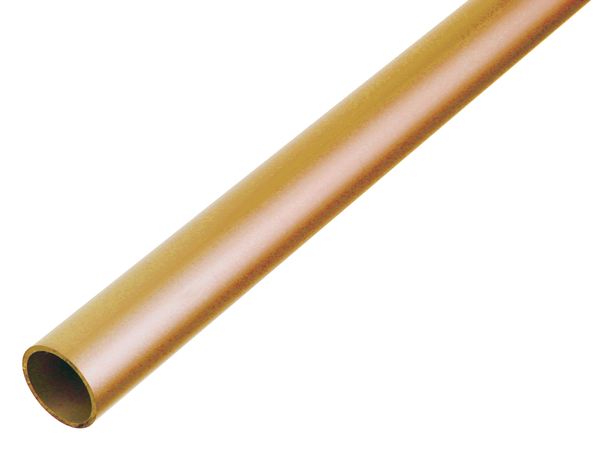 Round tube, Material: brass, Diameter: 10 mm, Material thickness: 1 mm, Length: 1000 mm