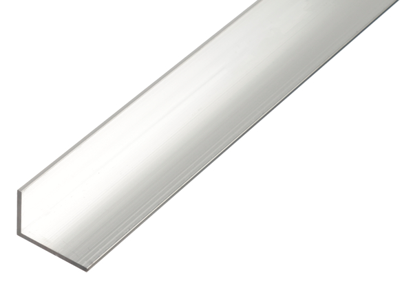 Profilo BA angolare, Materiale: alluminio, superficie: naturale, larghezza: 30 mm, altezza: 15 mm, Spessore del materiale: 2 mm, Modello: con lati disuguali, Lunghezza: 2000 mm