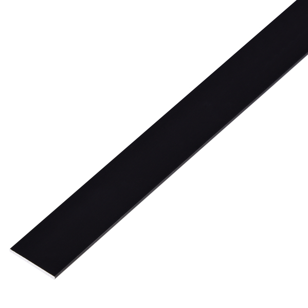 Flachstange, Material: Aluminium, Oberfläche: schwarz eloxiert, Breite: 30 mm, Materialstärke: 2 mm, Länge: 1000 mm