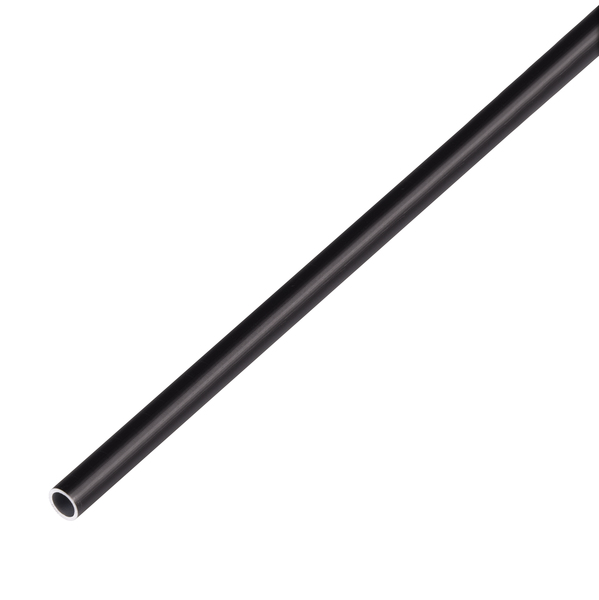 Tubo tondo, Materiale: alluminio, superficie: anodizzata nero, diametro: 8 mm, Spessore del materiale: 1 mm, Lunghezza: 1000 mm