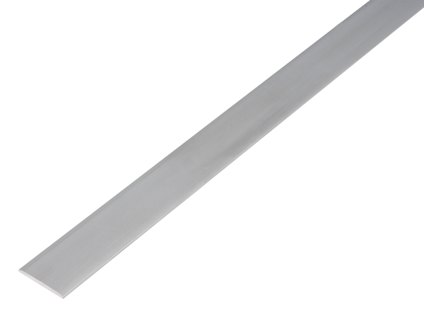 Flat bar, Material: Aluminium, Surface: silver anodised, Width: 14.5 mm, Material thickness: 1.5 mm, Length: 1000 mm