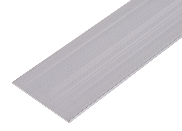 Barra BA piatta, Materiale: alluminio, superficie: naturale, larghezza: 70 mm, Spessore del materiale: 3 mm, Lunghezza: 1000 mm