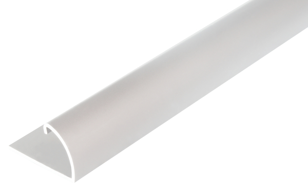 Abschlussprofil, Material: Aluminium, Oberfläche: silberfarbig eloxiert, Breite: 25 mm, Gesamthöhe: 13 mm, lichte Höhe: 9 mm, Länge: 1000 mm