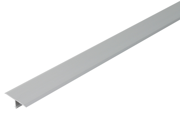 T-Abdeckprofil, Material: Aluminium, Oberfläche: silberfarbig eloxiert, Breite: 15 mm, Höhe: 9 mm, Länge: 1000 mm, Materialstärke: 1,00 mm