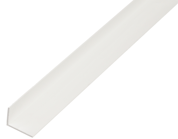 Alberts eco Winkelprofil, Material: PVC-U, Farbe: weiß, Breite: 25 mm, Höhe: 20 mm, Materialstärke: 1 mm, Ausführung: ungleichschenklig, Länge: 1000 mm