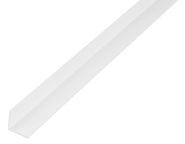 Alberts eco Winkelprofil, Material: PVC-U, Farbe: weiß, Breite: 30 mm, Höhe: 30 mm, Materialstärke: 1 mm, Ausführung: gleichschenklig, Länge: 2000 mm