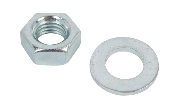 Tuerca y arandela: galvanizadas, Material: Acero inoxidable, Contenido por U.P.: 10 Pieza, Roscado: M6, Embalado SB