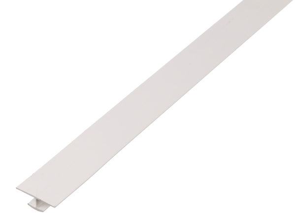 H-Profil, Material: PVC-U, Farbe: weiß, Breite oben: 45 mm, Höhe: 20 mm, Breite unten: 30 mm, Materialstärke: 1,0 mm, Länge: 1000 mm