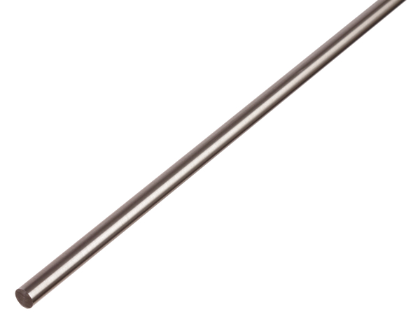Round bar, Material: stainless steel, Diameter: 8 mm, Length: 1000 mm