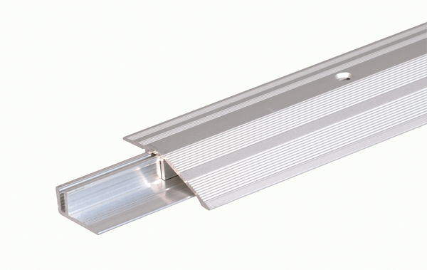 Levelling profile Pro, Material: Aluminium, Surface: support profile: raw, cover profile: silver anodised, Width: 44 mm, For floor covering thicknesses: 7 - 15 mm, Length: 2700 mm, Material thickness: 1.50 mm
