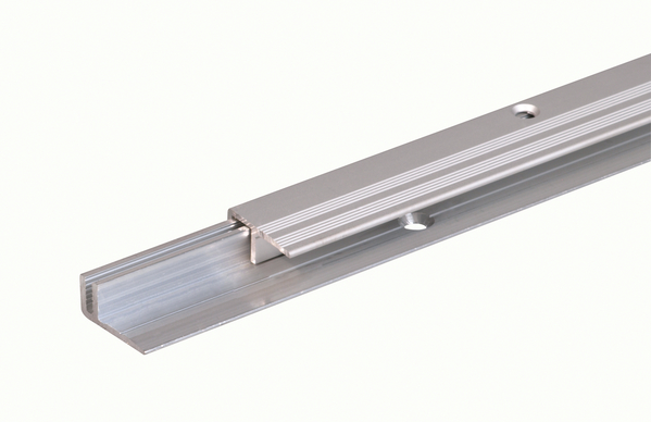 Profil wykończeniowy Pro, materiał: aluminium, powierzchnia: profil nośny: surowa, profil wierzchni: anodowana srebrna, Szerokość: 22 mm, Długość: 2700 mm, Grubość materiału: 1,50 mm